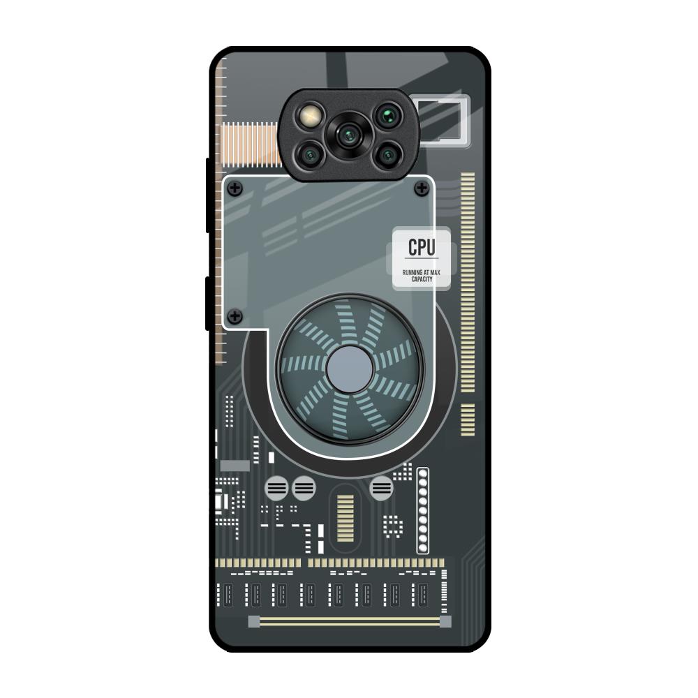 Motherboard Circuit Poco X3 Pro Glass Back Cover Online