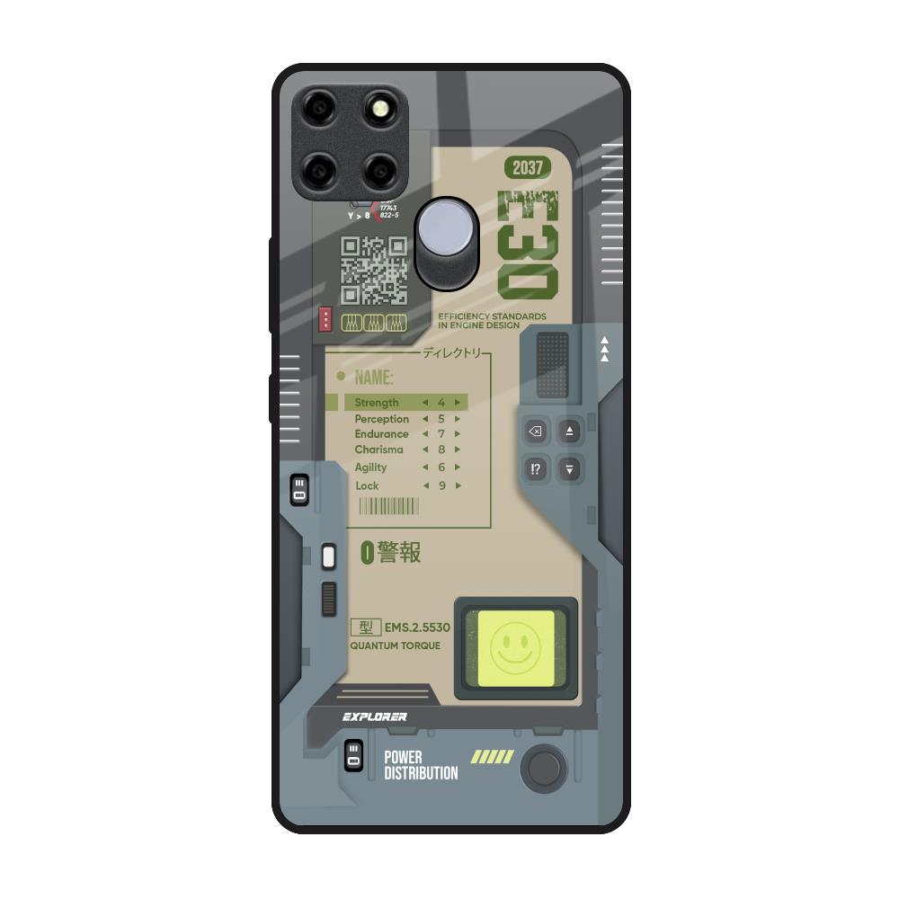 Art Station Realme C25 Glass Back Cover Online