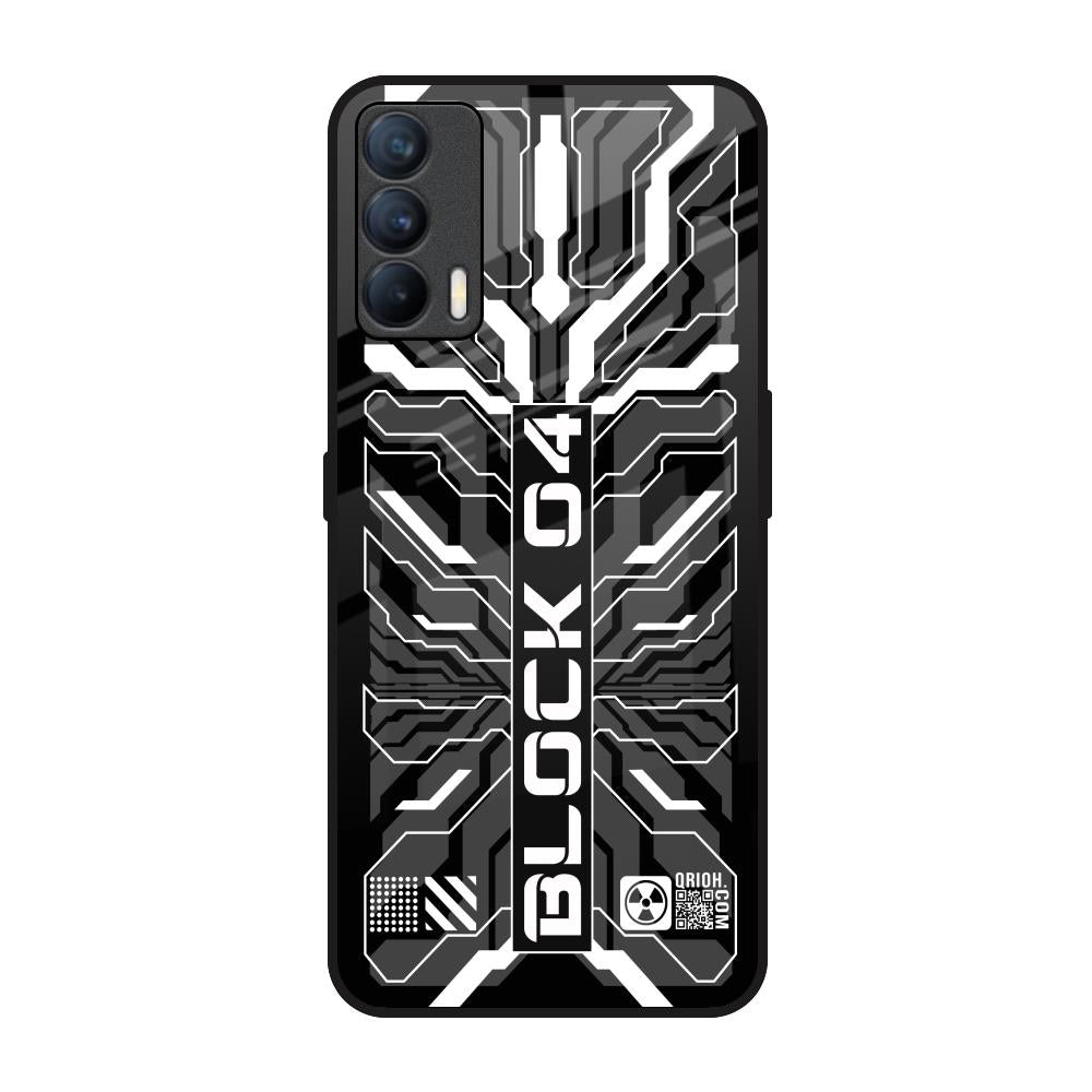Monochrome Magic Realme X7 Glass Back Cover Online