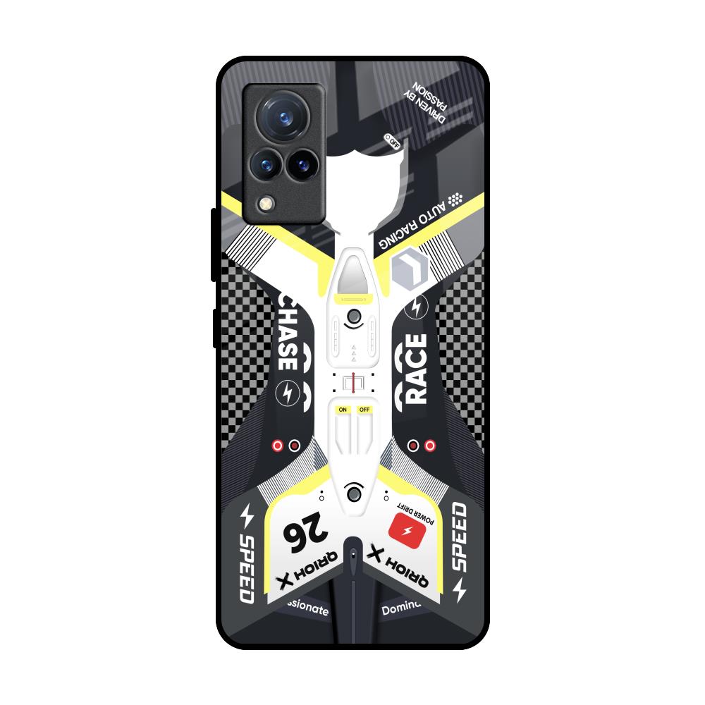 Car Enthusiast Vivo V21 Glass Back Cover Online