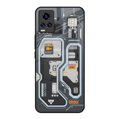Retro Futuristic Vivo Y73 Glass Back Cover Online