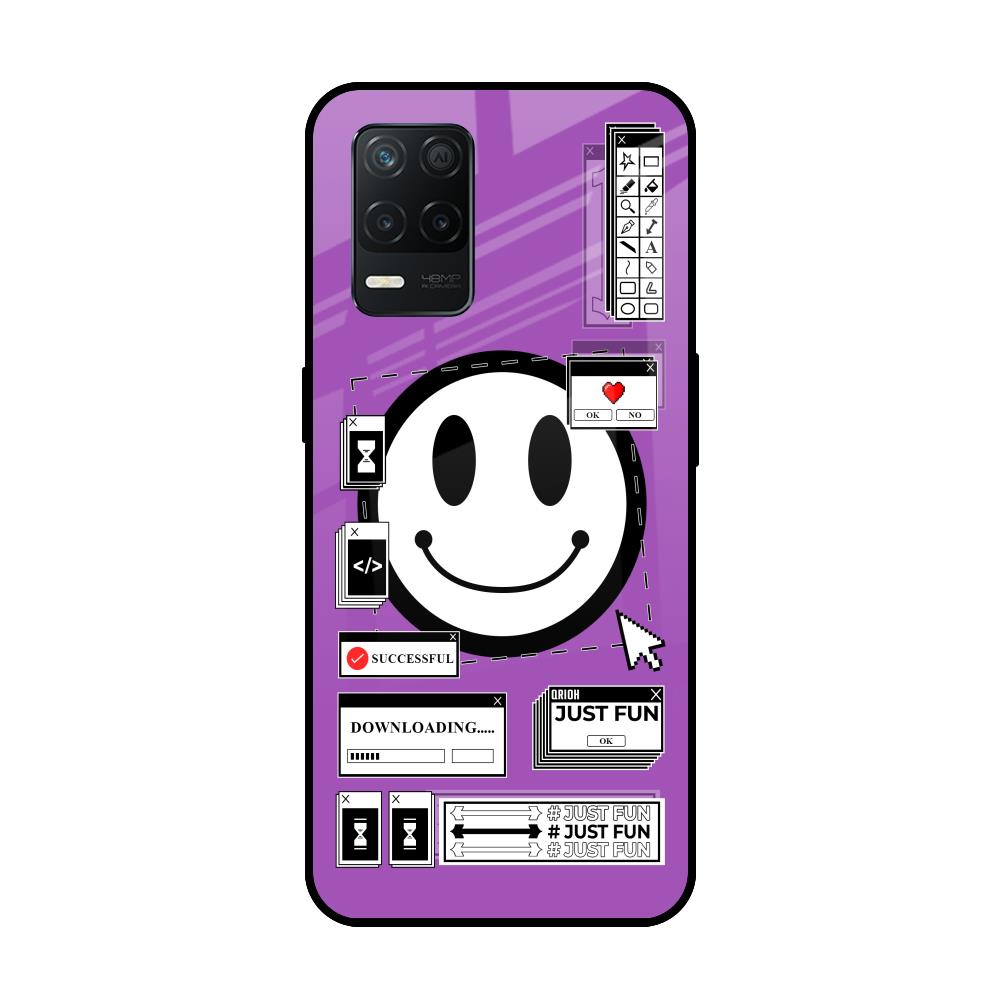 Code with Smile Realme 8 5G Glass Back Cover Online
