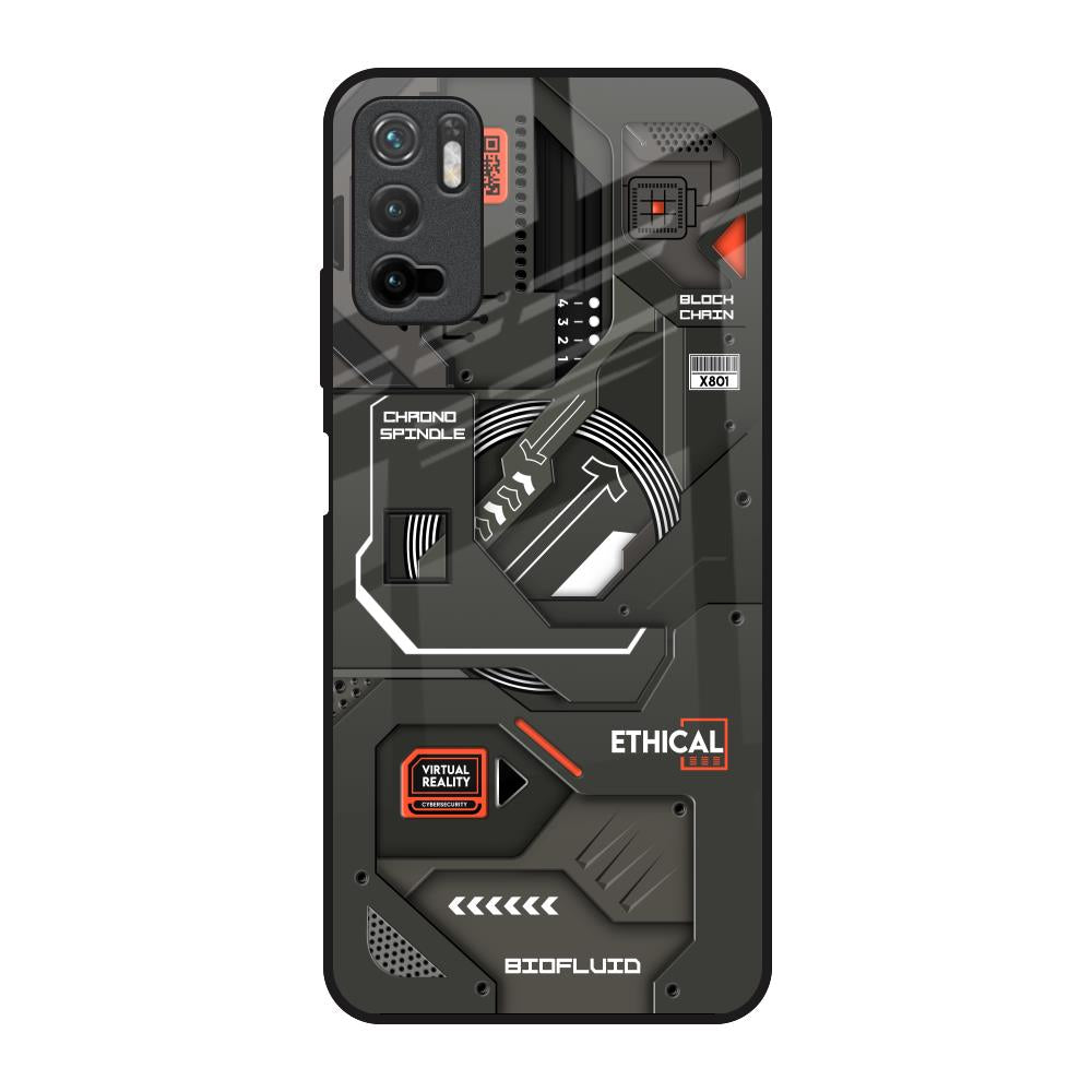 Tech Aesthetics Poco M3 Pro Glass Back Cover Online