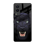Angry Black Leopard Vivo V21e Glass Back Cover Online