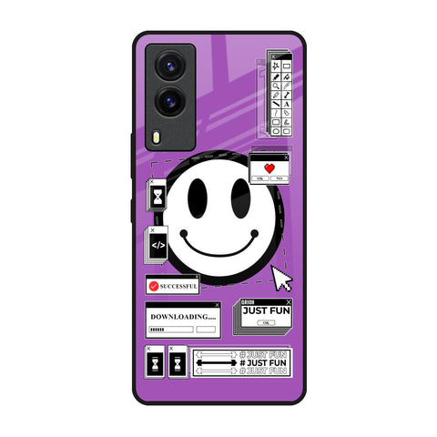 Code with Smile Vivo V21e Glass Back Cover Online