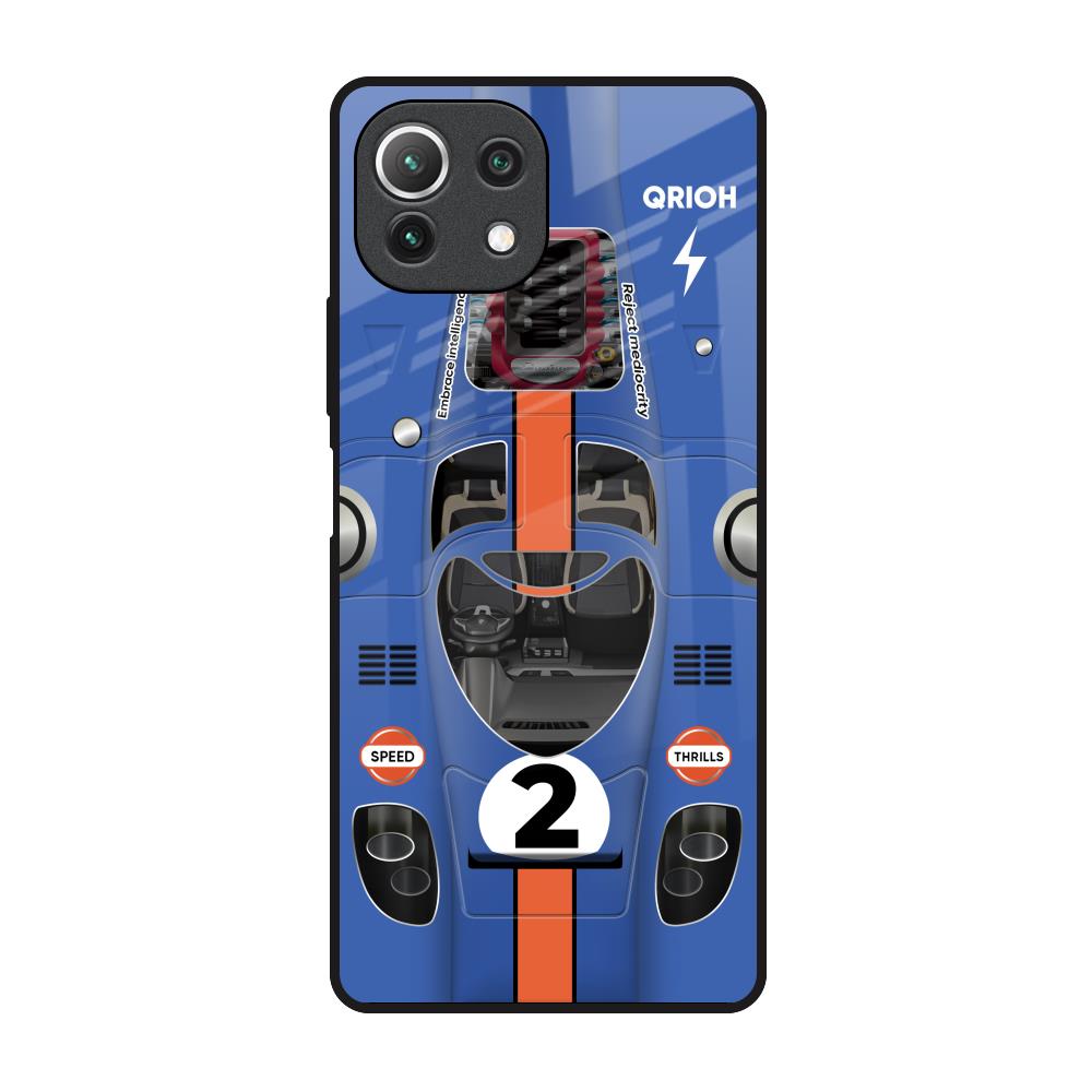 Car Adiction Mi 11 Lite Glass Back Cover Online