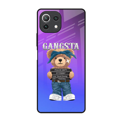Gangsta Bear Mi 11 Lite Glass Back Cover Online