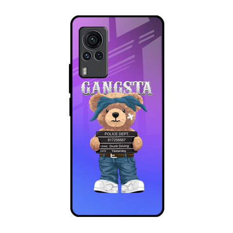 Gangsta Bear Vivo X60 PRO Glass Back Cover Online