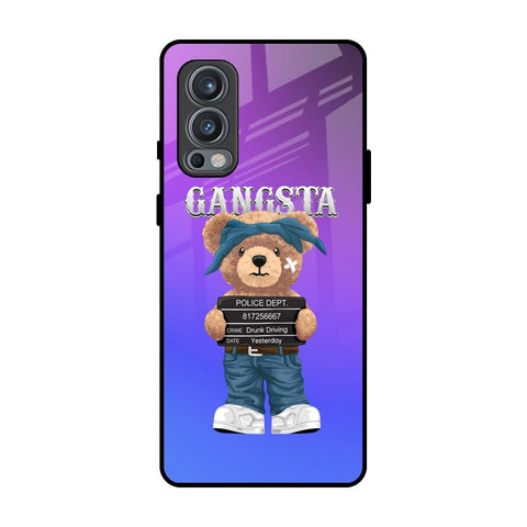 Gangsta Bear OnePlus Nord 2 Glass Back Cover Online