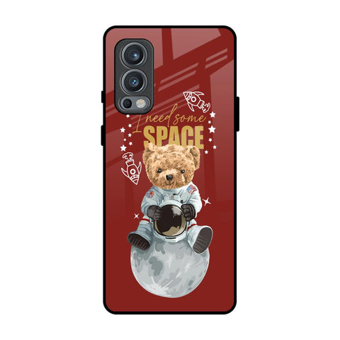 Astronaut Bear OnePlus Nord 2 Glass Back Cover Online