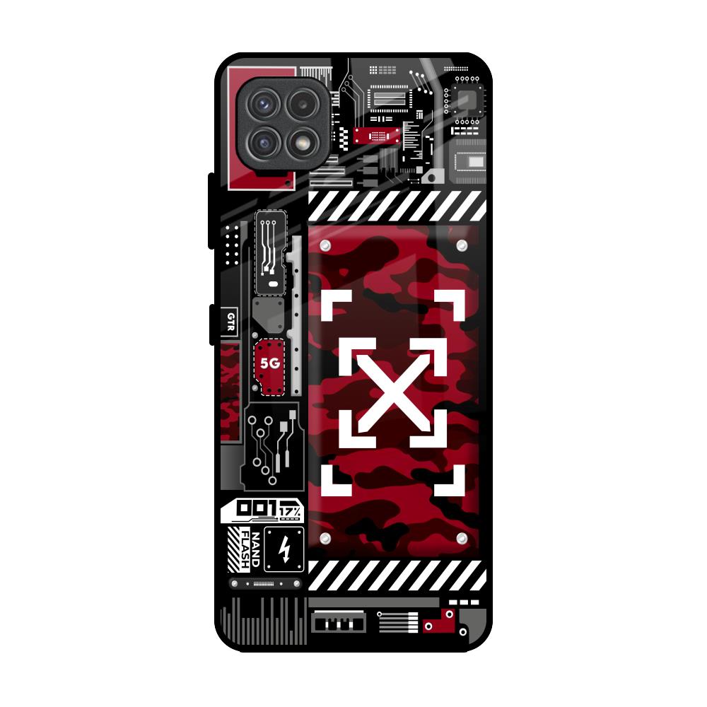 Technology Art Samsung Galaxy A22 5G Glass Back Cover Online