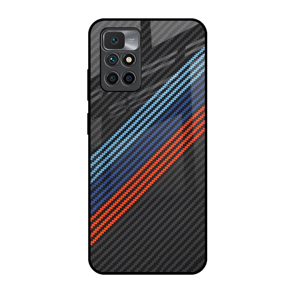 Carbon Inspired Redmi 10 Prime Glass Back Cover Online