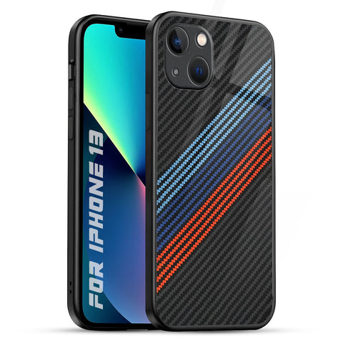 Carbon Inspired iPhone 13 Glass Back Cover Online