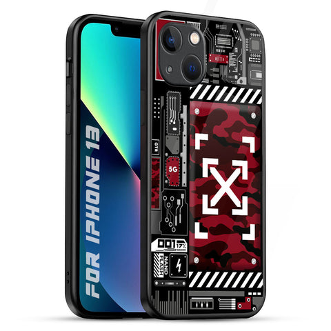 Technology Art iPhone 13 Glass Back Cover Online