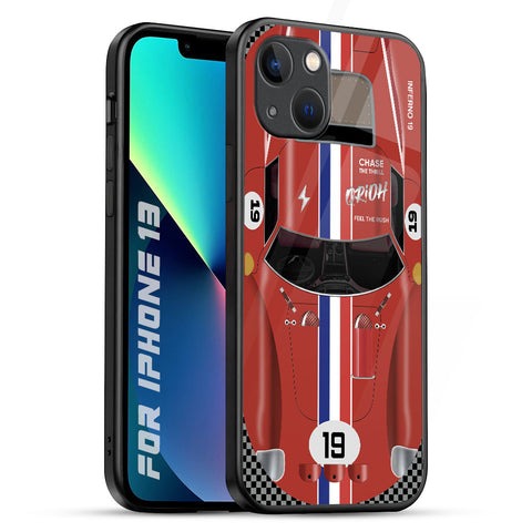 Racing Vintage iPhone 13 Glass Back Cover Online