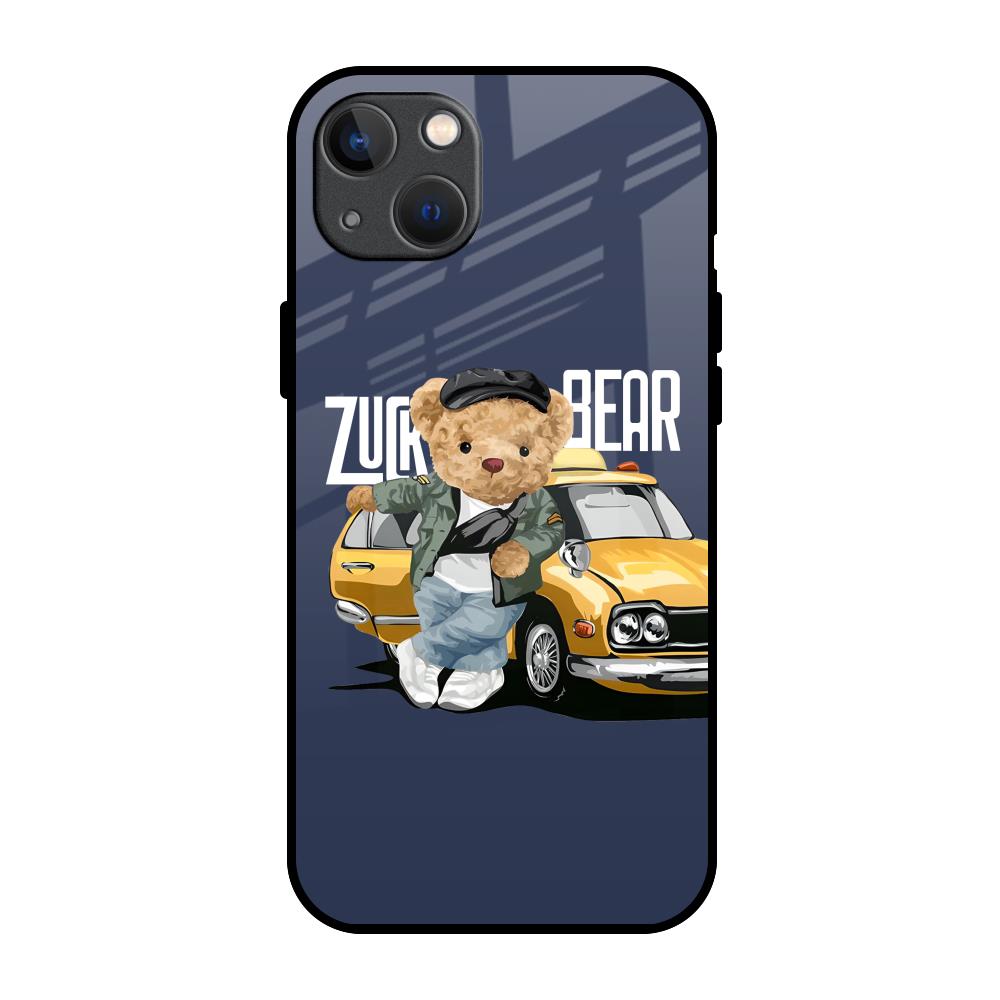 Adventurous Bear iPhone 13 Glass Back Cover Online