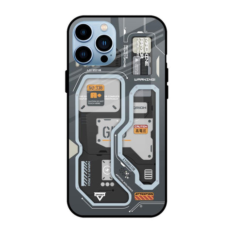 Retro Futuristic iPhone 13 Pro Glass Back Cover Online