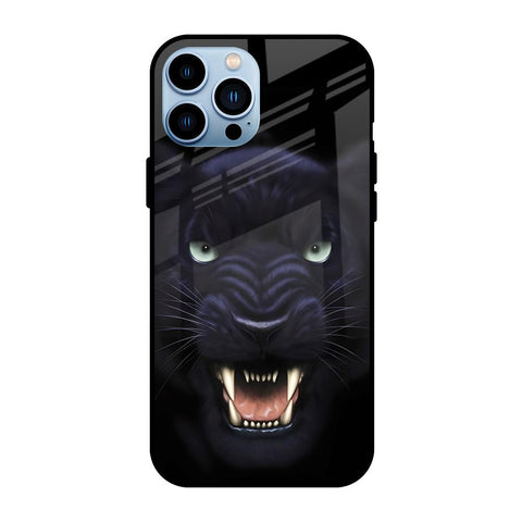 Angry Black Leopard iPhone 13 Pro Glass Back Cover Online