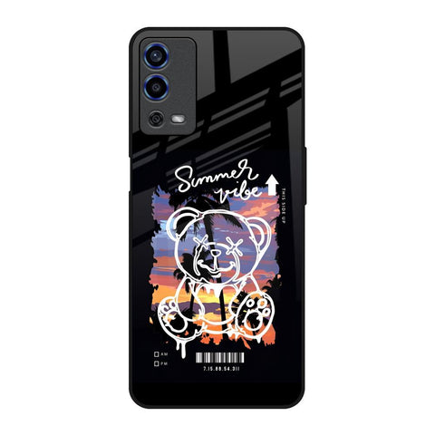 Summer Vibe Oppo A55 Glass Back Cover Online