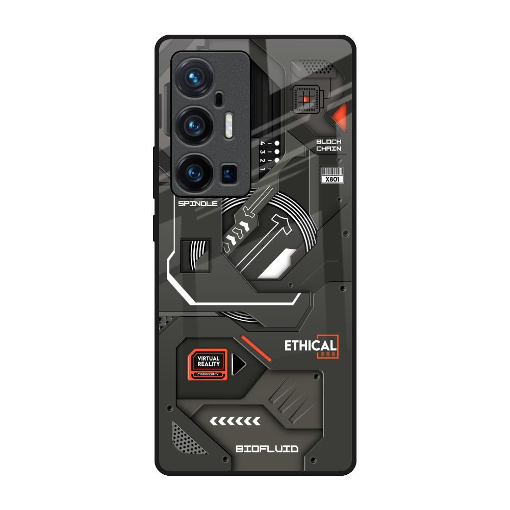 Tech Aesthetics Vivo X70 Pro Plus Glass Back Cover Online