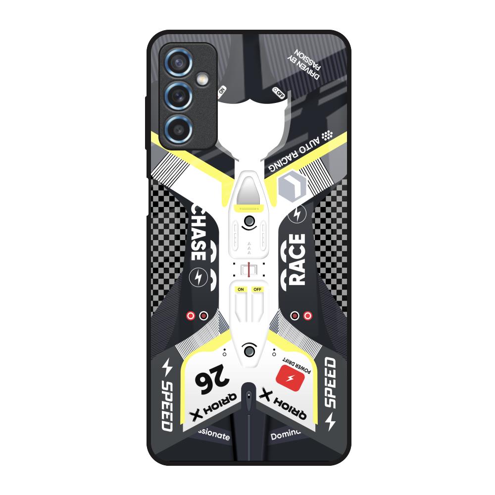 Car Enthusiast Samsung Galaxy M52 5G Glass Back Cover Online