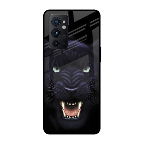 Angry Black Leopard OnePlus 9RT Glass Back Cover Online