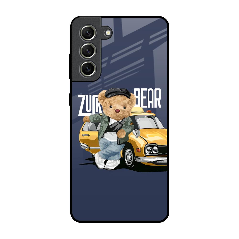 Adventurous Bear Samsung Galaxy S21 FE 5G Glass Back Cover Online