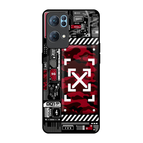 Technology Art Oppo Reno7 Pro 5G Glass Back Cover Online