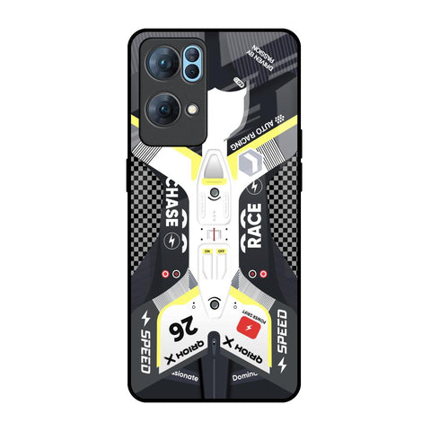 Car Enthusiast Oppo Reno7 Pro 5G Glass Back Cover Online