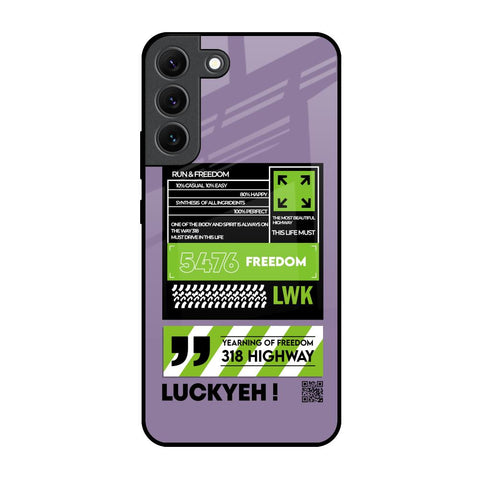 Run & Freedom Samsung Galaxy S22 5G Glass Back Cover Online