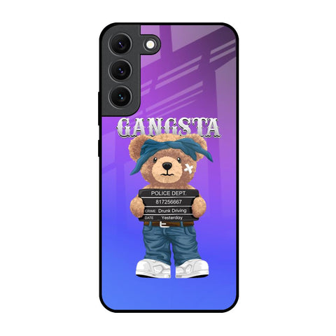Gangsta Bear Samsung Galaxy S22 5G Glass Back Cover Online
