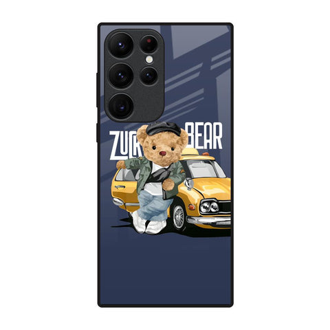 Adventurous Bear Samsung Galaxy S22 Ultra 5G Glass Back Cover Online
