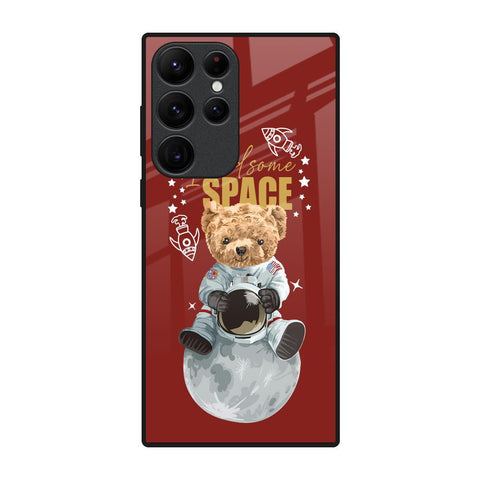 Astronaut Bear Samsung Galaxy S22 Ultra 5G Glass Back Cover Online