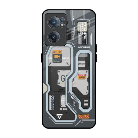 Retro Futuristic OnePlus Nord CE 2 5G Glass Back Cover Online