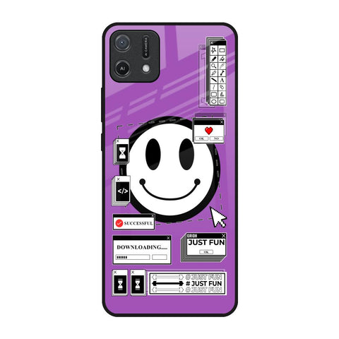 Code with Smile Oppo A16K Glass Back Cover Online