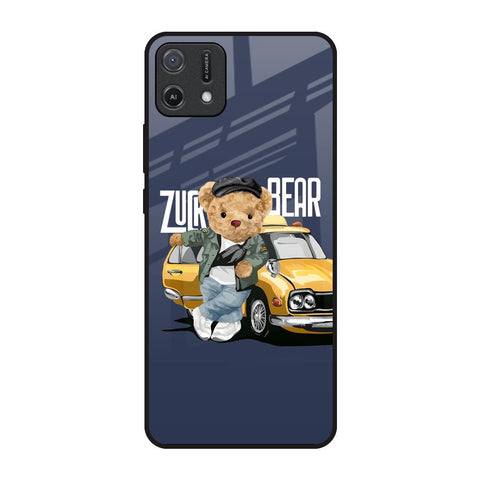Adventurous Bear Oppo A16K Glass Back Cover Online