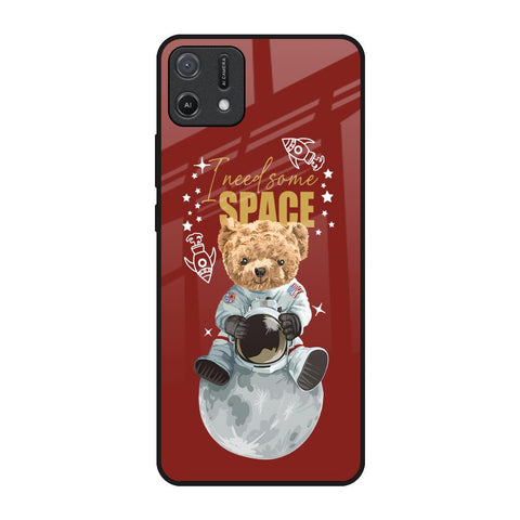 Astronaut Bear Oppo A16K Glass Back Cover Online