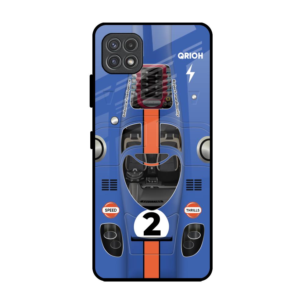 Car Adiction Samsung Galaxy F42 5G Glass Back Cover Online