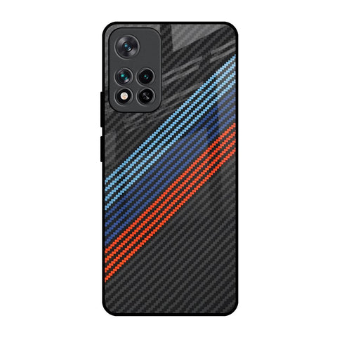 Carbon Inspired Mi 11i HyperCharge Glass Back Cover Online