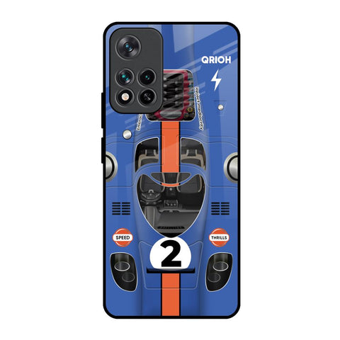 Car Adiction Mi 11i HyperCharge Glass Back Cover Online