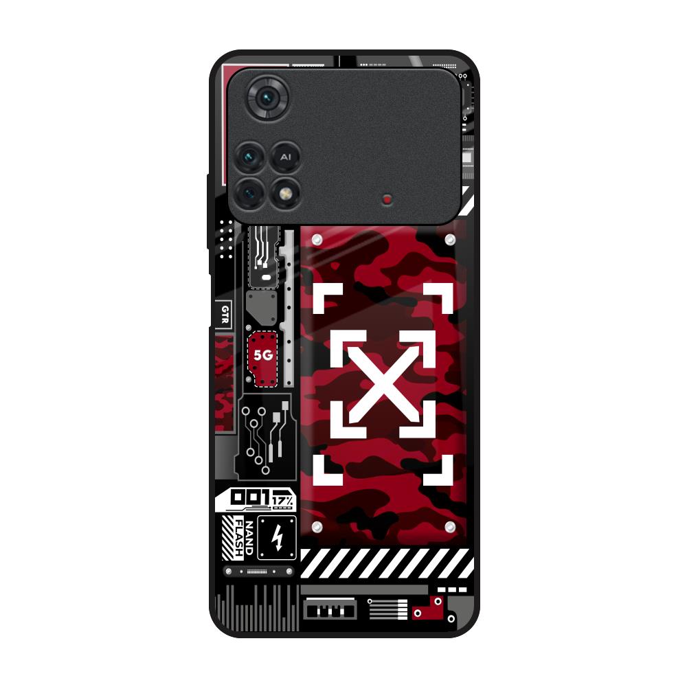 Technology Art Poco M4 Pro Glass Back Cover Online