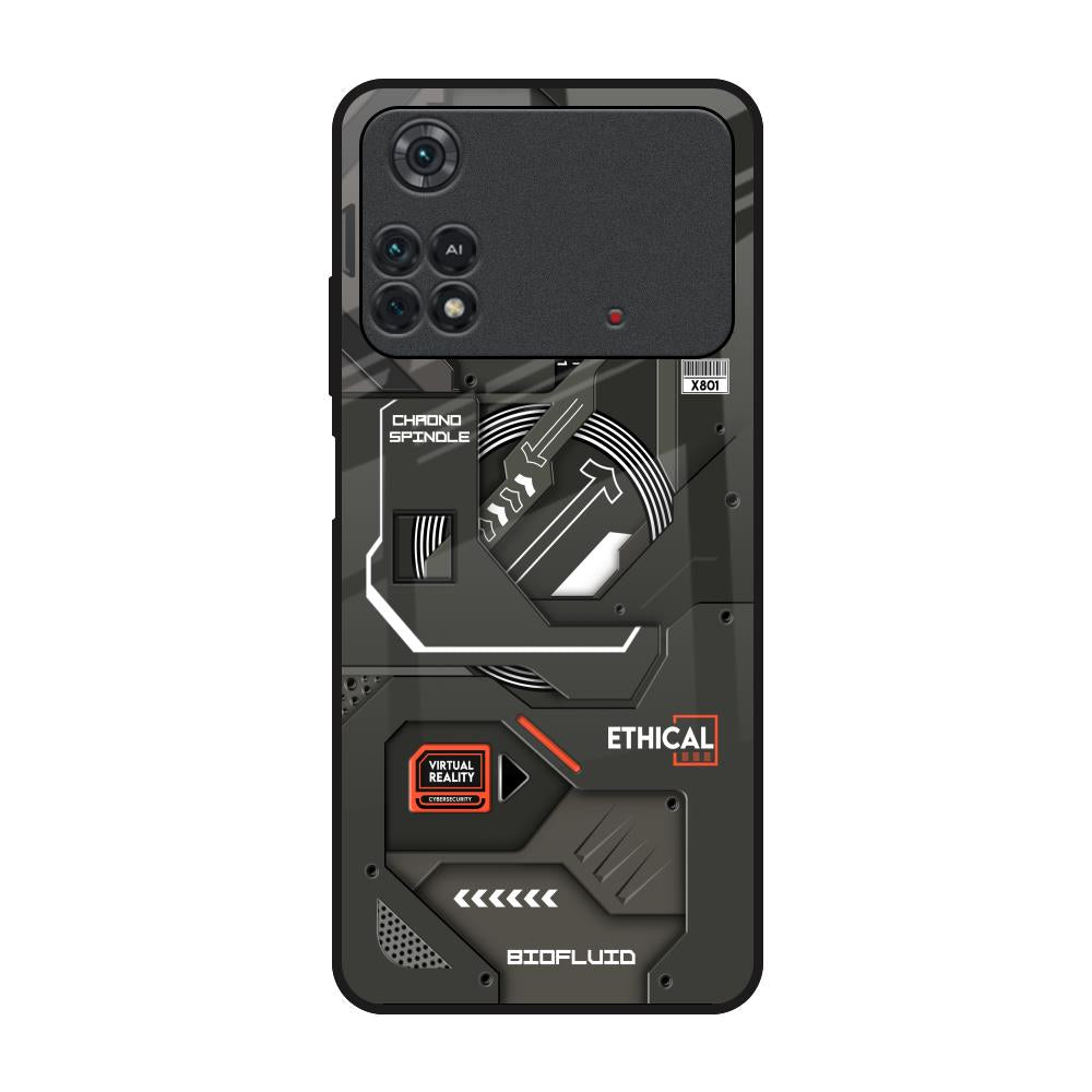 Tech Aesthetics Poco M4 Pro Glass Back Cover Online