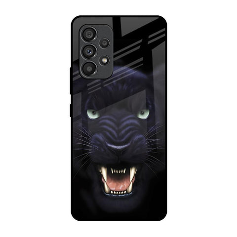 Angry Black Leopard Samsung Galaxy A53 5G Glass Back Cover Online