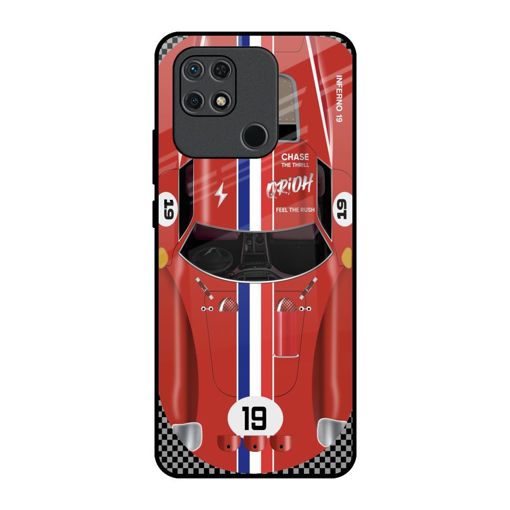 Racing Vintage Redmi 10 Glass Back Cover Online