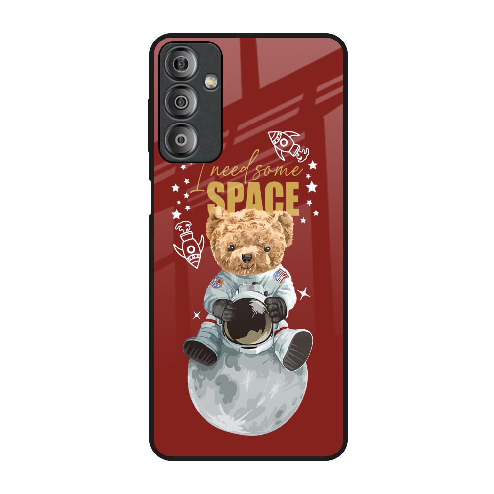 Astronaut Bear Samsung Galaxy F23 5G Glass Back Cover Online