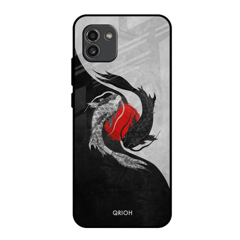 Japanese Art Samsung Galaxy A03 Glass Back Cover Online