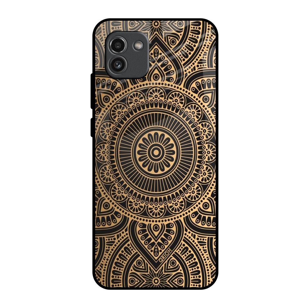 Luxury Mandala Samsung Galaxy A03 Glass Back Cover Online