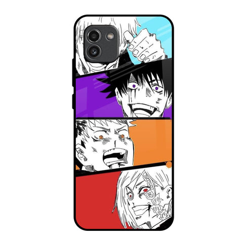 Anime Sketch Samsung Galaxy A03 Glass Back Cover Online