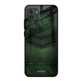 Green Leather Samsung Galaxy A03 Glass Back Cover Online