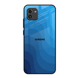 Blue Wave Abstract Samsung Galaxy A03 Glass Back Cover Online